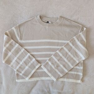 Divided Cream and White Knit Sweater
